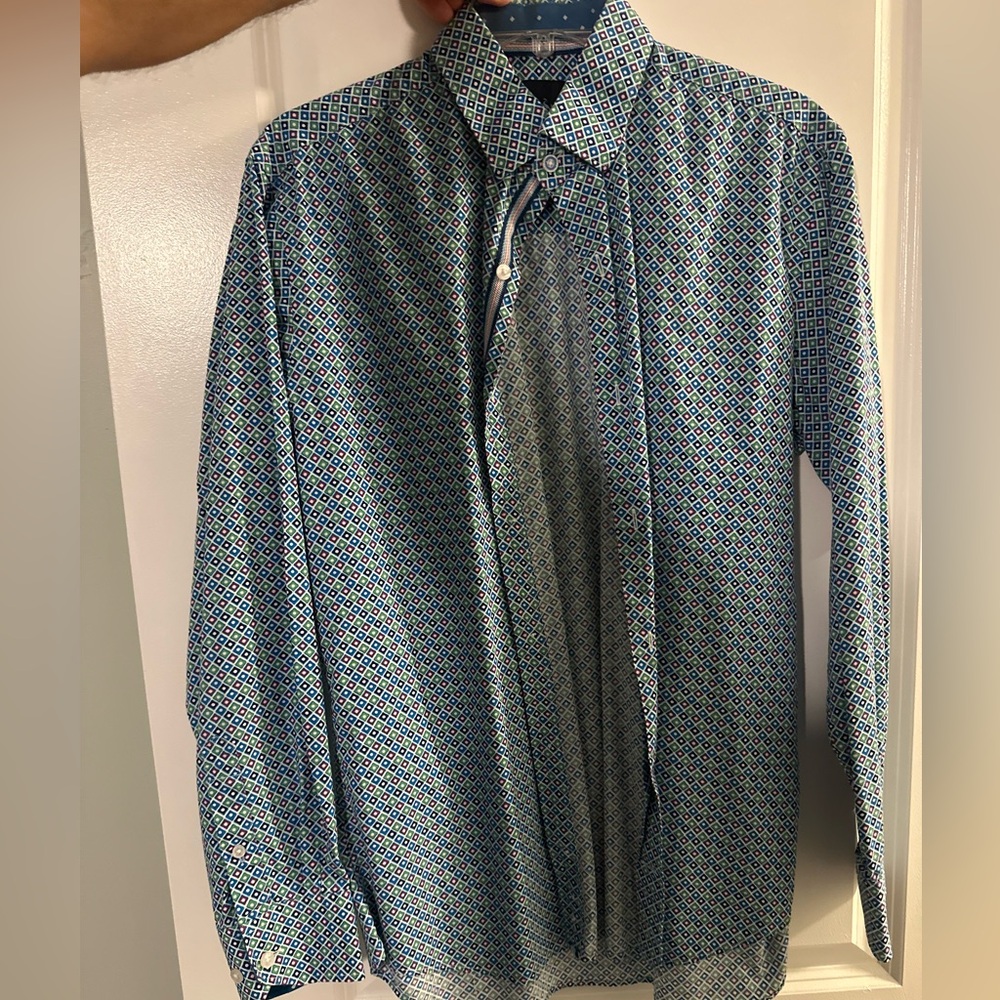 Tailorbyrd Blue Casual Button Down Shirt